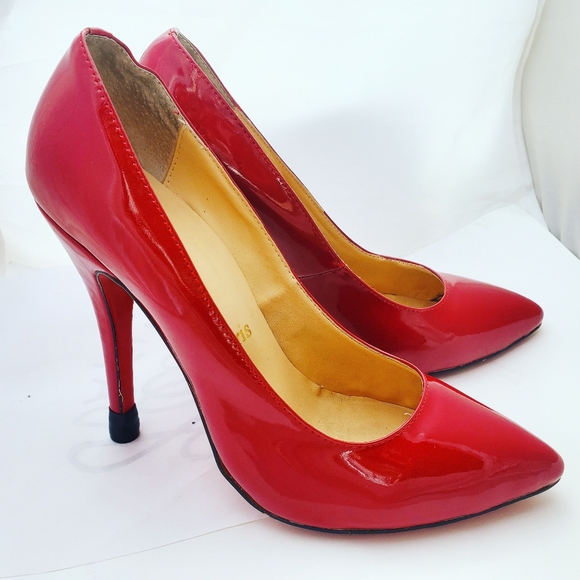 Red Christian Louboutin Heels - Picture 1 of 7